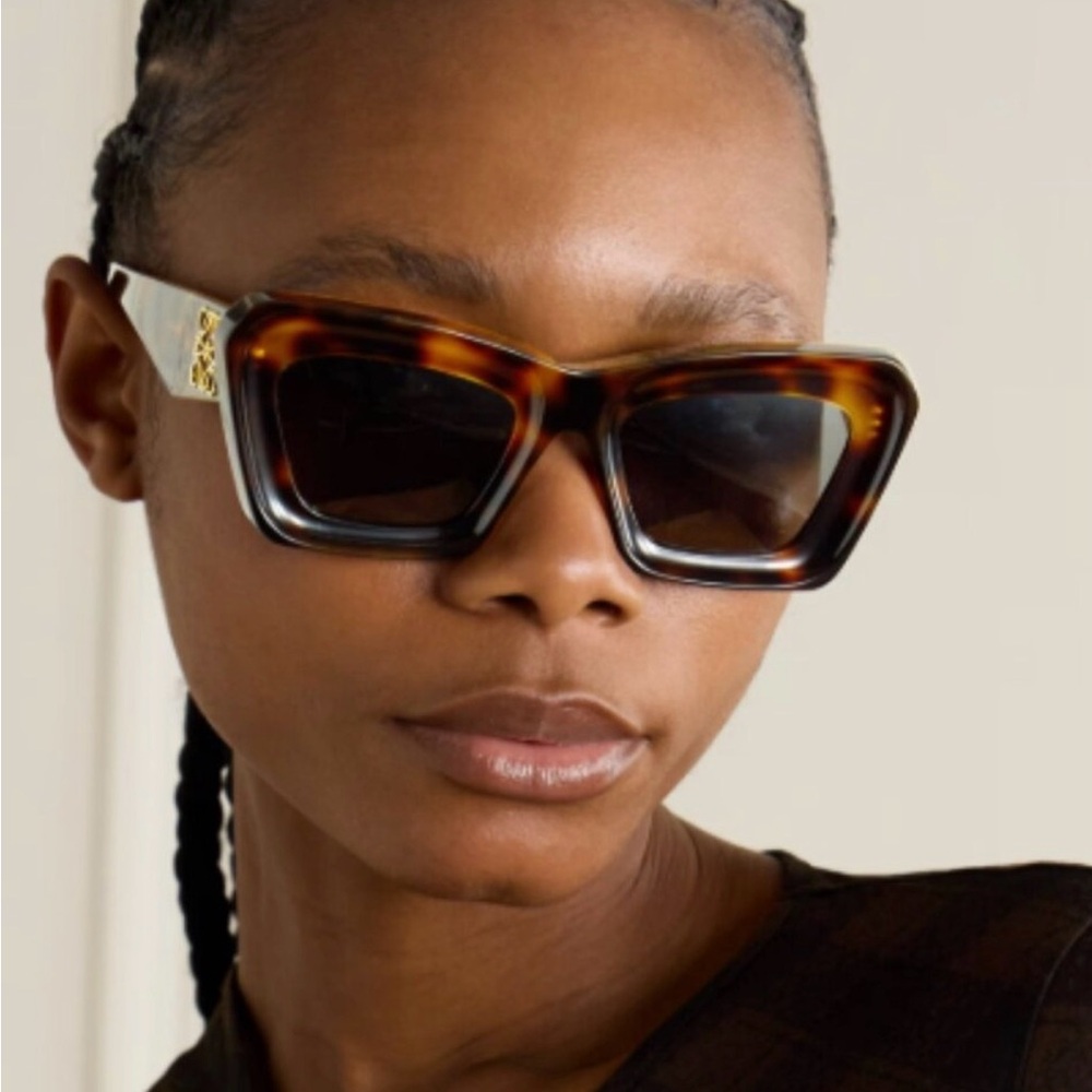 Loewe Tortoise Cat Eye Anagram Sunglasses